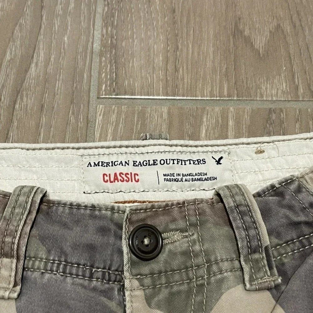 AMERICAN EAGLE ~ Boy's 26 W ~ Camo Camoflage Cargo Shorts_3
